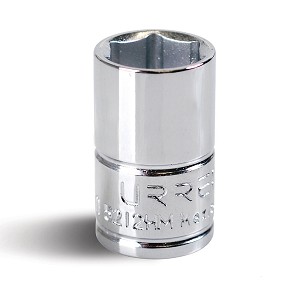URREA 3/8" Drive Chrome Standard Socket, 6 Point 12 mm 