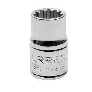 URREA 3/8" Drive Chrome Spline Socket, 12 