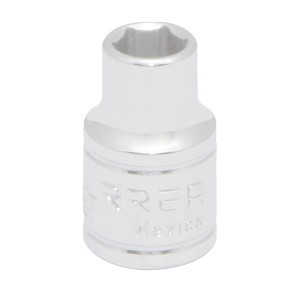 URREA 3/8" Drive Chrome Standard Socket, 6 Point 7/16" 