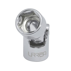 URREA 3/8" Drive Chrome Flex Socket, 6 Point 9/16" 