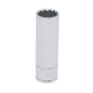 URREA 1/2" Drive Chrome Deep Socket, 12 Point 5/8" 