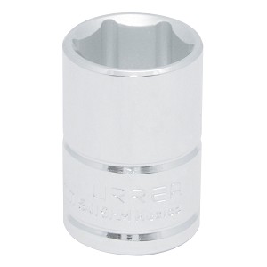 URREA 1/2" Drive Chrome Standard Socket, 6 Point 19 mm 