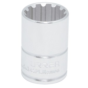 URREA 1/2" Drive Chrome Spline Socket 24 