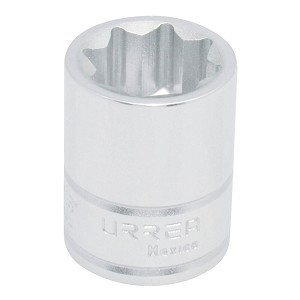 URREA 1/2" Drive Chrome Standard Socket 8 Point 7/8" 