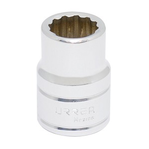 URREA 3/4" Drive Chrome Standard Socket, 12 Point 13/1" 