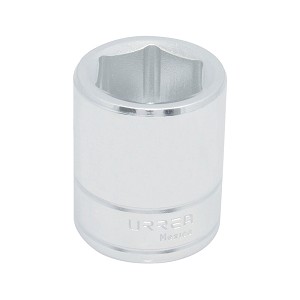 URREA 3/4" Drive Chrome Standard Socket, 6 Point 28 mm 