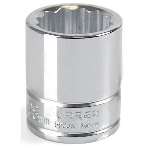 URREA 3/4" Drive Chrome Standard Socket, 12 Point 28 mm 