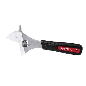 Urrea Wide Opening Adjustable Wrench, With Low Profile Jaw 8" Long. MAIN 