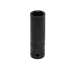 URREA 1/2" Drive Black Deep Impact Socket, 6 Point 3/4" 