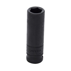 URREA 1/2" Drive Black Deep Impact Socket, 6 Point 7/8" 