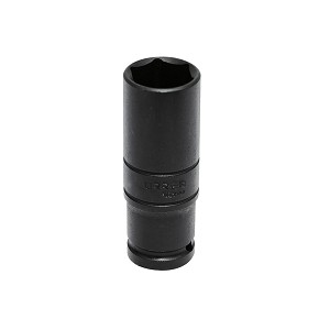 URREA 1/2" Drive Black Deep Impact Socket, 6 Point 15/16" 