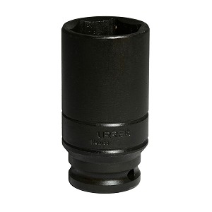 URREA 1/2" Drive Black Deep Impact Socket, 6 Point 30 mm 
