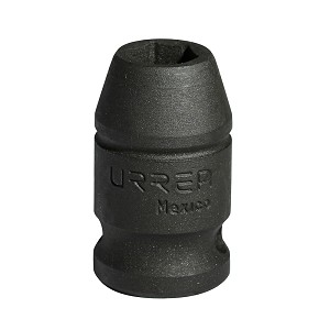 URREA 1/2" Drive Black Standard Impact Socket, 6 Point 11 mm 