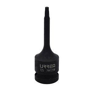 URREA 1/2" Drive Black Torx Impact Bit Socket T25 
