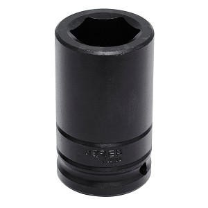 URREA 3/4" Drive Black Deep Impact Socket, 6 Point 1" 