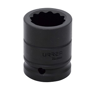 URREA 3/4" Drive Black Standard Impact Socket, 12 Point 1-1/8" 