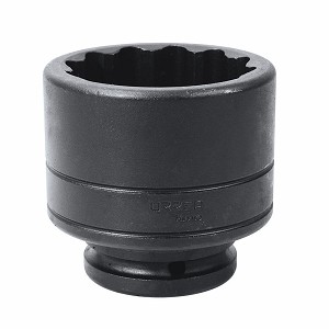 URREA 3/4" Drive Black Standard Impact Socket, 12 Point 1-3/8" 