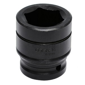 URREA 3/4" Drive Black Standard Impact Socket, 6 Point 41 mm 
