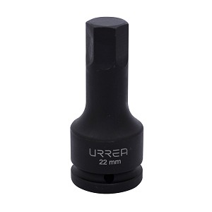 URREA 3/4" Drive Black Hex Impact Bit Socket 22 mm 
