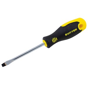 Surtek Bimaterial Screwdriver Round Shank Flat Tip 3 164 