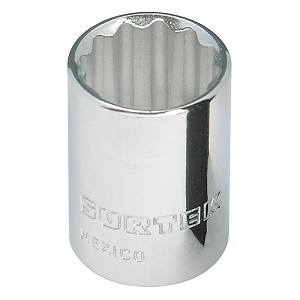 Surtek 3/8" Drive Standard Socket, 12 Point 11/16" 