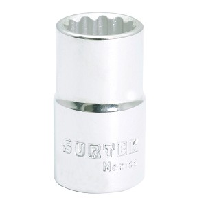 Surtek 1/2" Drive 12-Point Sae Socket 7/16" 