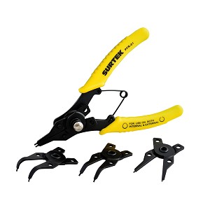 Surtek Snap ring plier set 4 jaw 