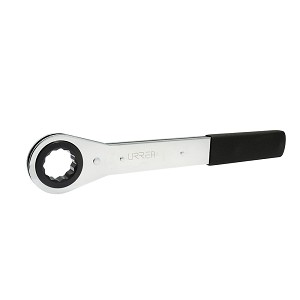 Urrea Chrome Ratcheting Box End Wrench, 12 Point 1-7/8” 