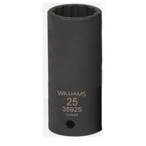 Williams 1/2" Drive Deep Impact Socket, 12 Point METRIC 26MM MAIN 
