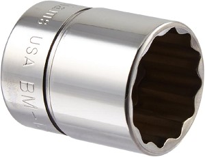 Williams 3/8" Drive Chrome Shallow Socket, 12-Point Metric 21 mm MAIN 