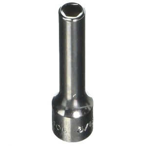 Williams 1/4" Drive Chrome Deep Socket, 6-Point SAE 5/32" MAIN 