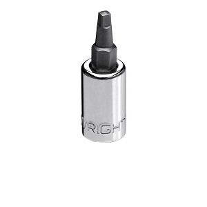 Wright Tool 1/4" Drive Square Bit (Robinson) Socket with bit R 