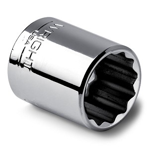 Wright Tool 3/8" Drive Chrome Standard Socket, 12 Point Metric 11 mm 