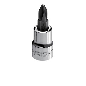 Wright Tool 3/8" Drive Phillips Screwdriver Socket With Bit #1 