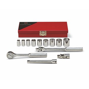 Wright Tool 3/8" Drive 13 Piece Standard Socket Set 6-Point. MAIN 
