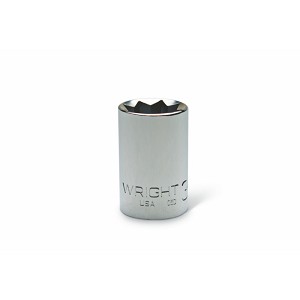 Wright Tool 3/8" Drive Chrome Standard Socket 8 Point SAE 5/16" 