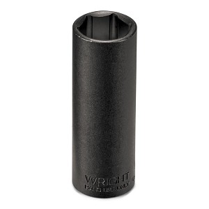 Wright Tool 3/8" Drive Black Finish Deep Socket, 6 Point SAE 1" 