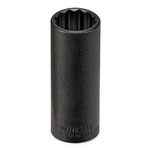 Wright Tool 3/8" Drive Black Finish Deep Socket, 12 Point SAE 5/8" 