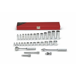 Wright Tool 3/8" Drive 31 Piece Standard and Deep Socket Set 6-Point. MAIN 