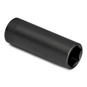 Wright Tool 1/2" Drive Black Finish Deep Socket, 6 Point SAE 1" 