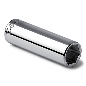 Wright Tool 3/8" Drive Chrome Deep Socket, 6 Point Metric 9 mm 
