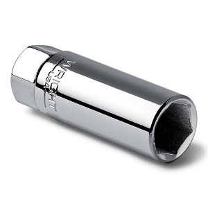 Wright Tool 3/8" Drive Chrome Finish Spark Plug Holding Socket Point SAE 1-1/1" 