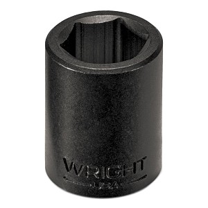 Wright Tool 1/" Drive Standard Impact Socket, 6-Point SAE 3/8" 