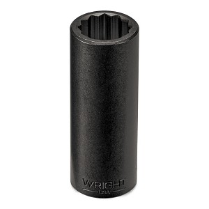 Wright Tool 1/2" Drive Deep Impact Socket, 12-Point SAE 1/2" 