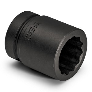 Wright Tool 1-1/2" Drive Standard Impact Socket, 12-Point SAE 2-1/16" 