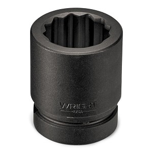 Wright Tool 1" Drive Standard Impact Socket, 12-Point SAE 7/" 