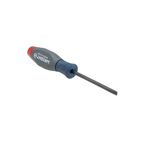 Wright Tool 9166 Cabinet Slotted Tip Screwdriver, Cushion Grip, Round Shank, 1/4" Slotted Tip, 14-1/4" Length MAIN 