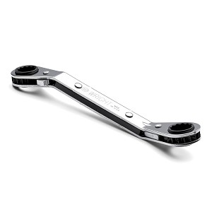 Wright Tool Box End Wrench, Reversible Ratcheting Chrome 12-Point SAE 3/4" X 7/" 