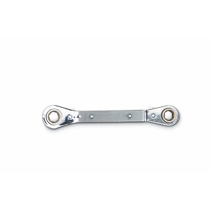 Wright Tool Offset Box End Wrench, Reversible Ratcheting Chrome 6-Point SAE 7mm x 8mm. MAIN 