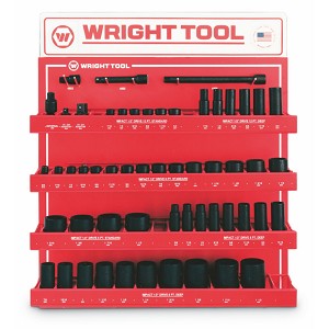 Wright Tool 55 Piece 1/2" Drive 6 & 12-Point Standard And Deep Impact Sockets & Attachments Set. MAIN 